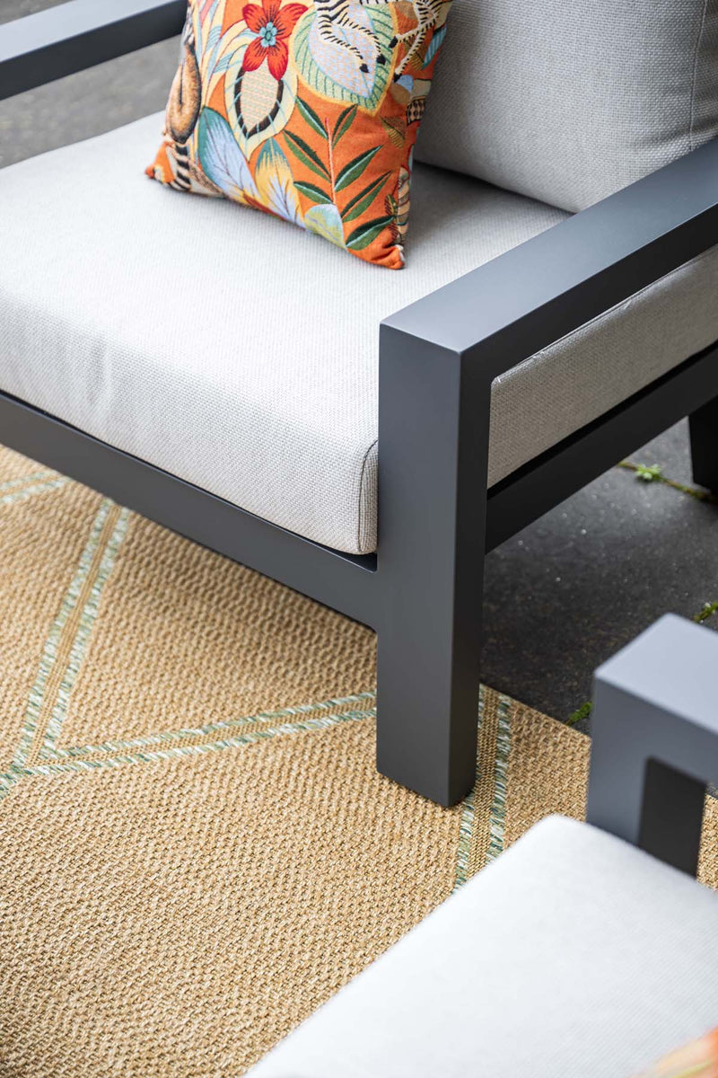 Loungeset Geneva | Zwart/Sand
