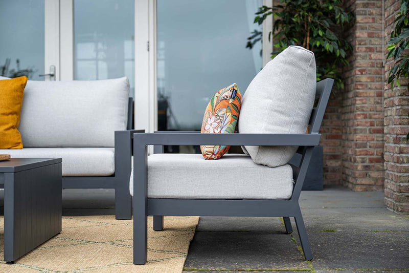 Loungeset Geneva | Zwart/Sand