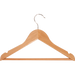 Kinderkledinghanger hout met broeklat rokinkeping