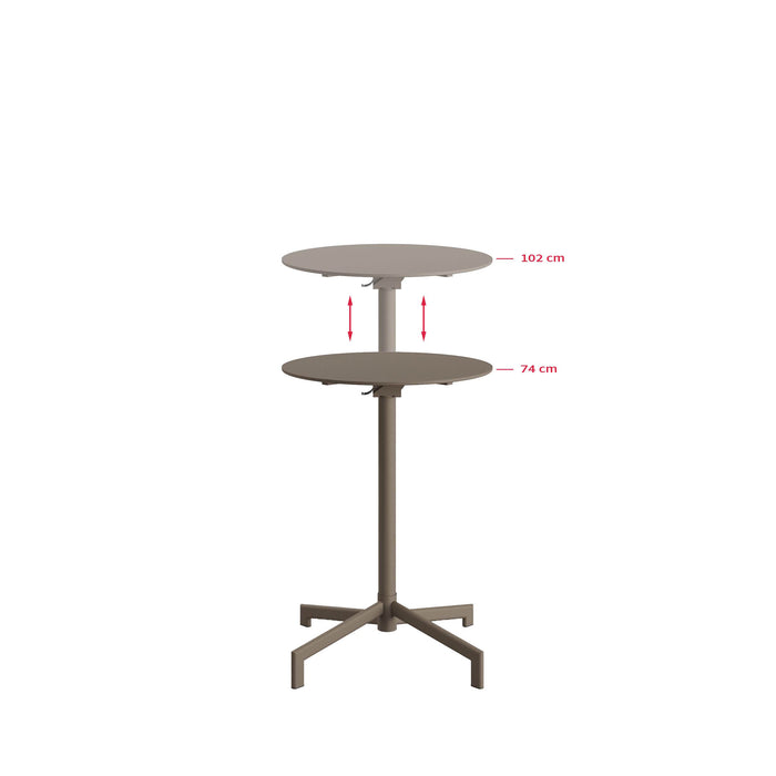 Versa - Terrasse/table haute | Réglable en 2 hauteurs