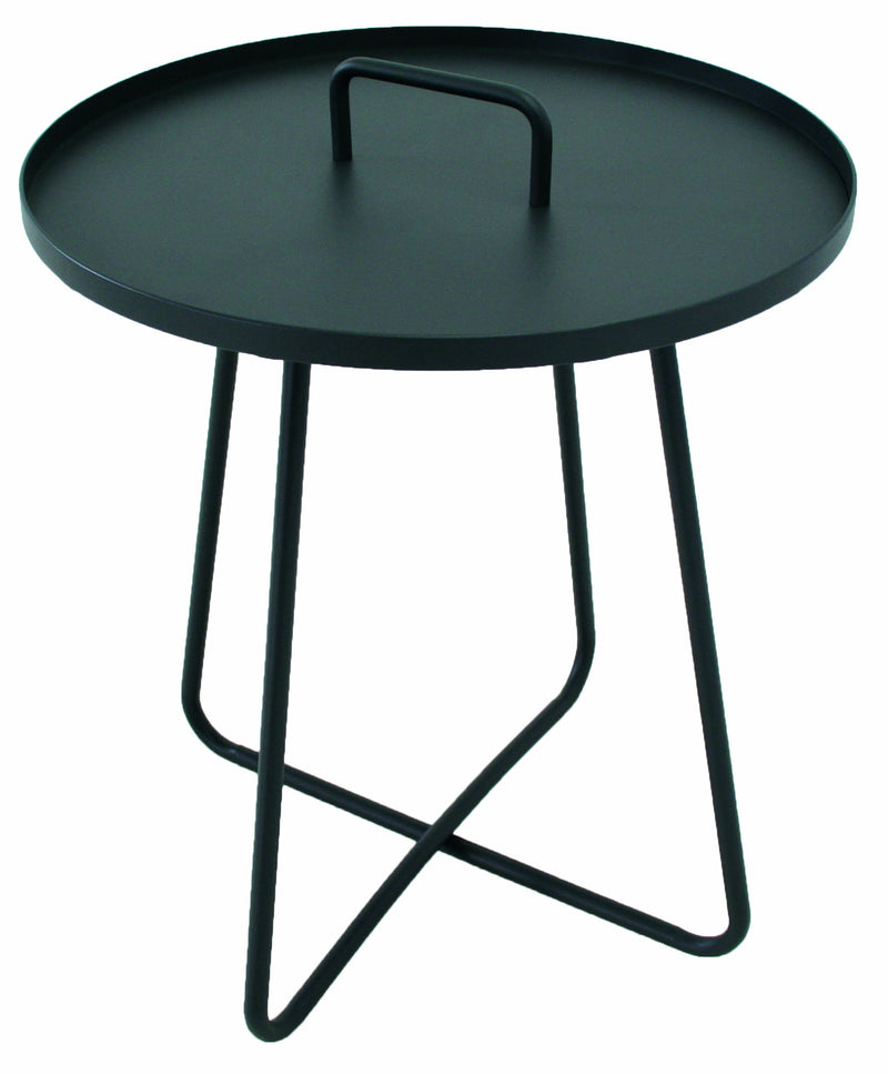 Jennifer sidetable anthracite Ø50cm