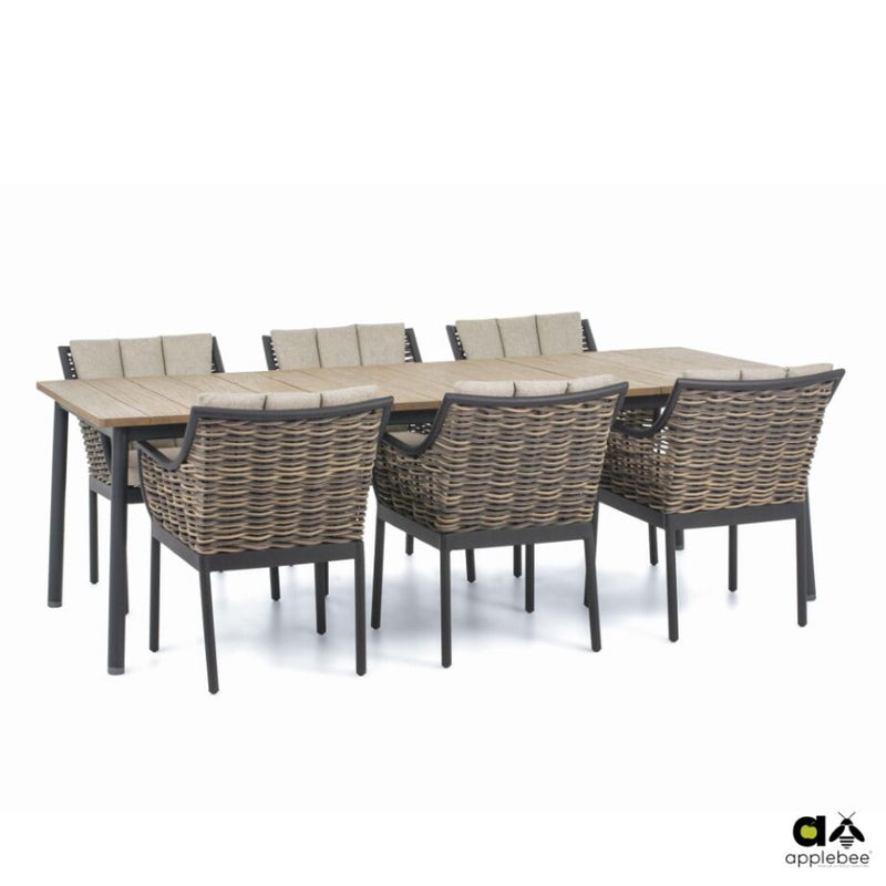 Tuintafel Milou | Aluminium/Teak | 240x100cm