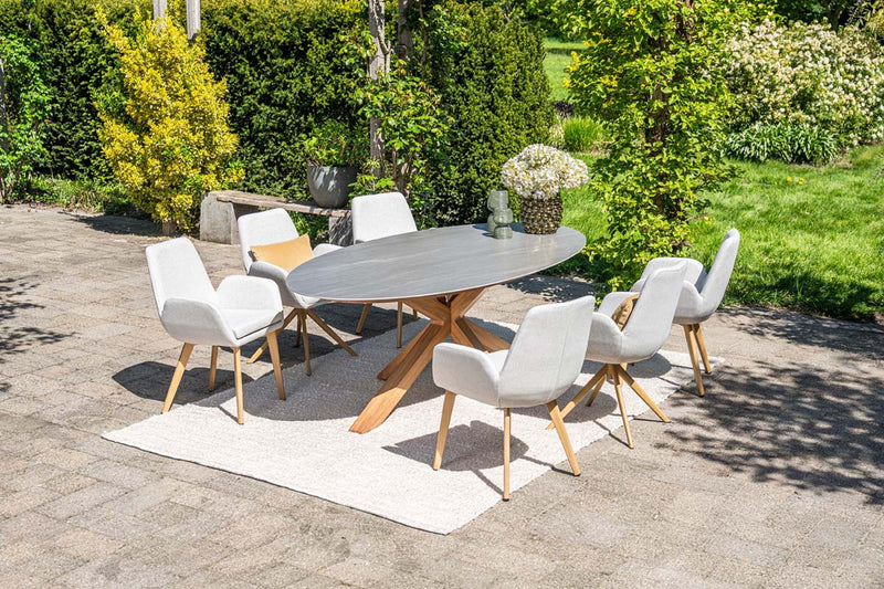 Tuintafel Scotland | 230x115cm | Centostone/Aluminium