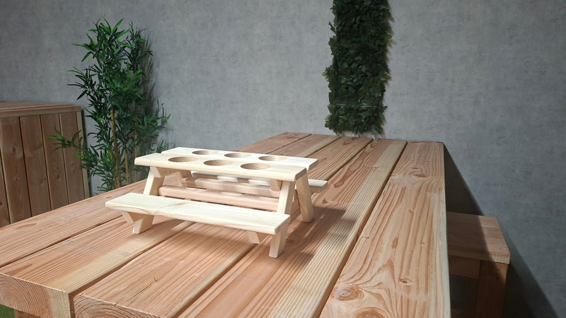 Picknicktafel Flessenhouder