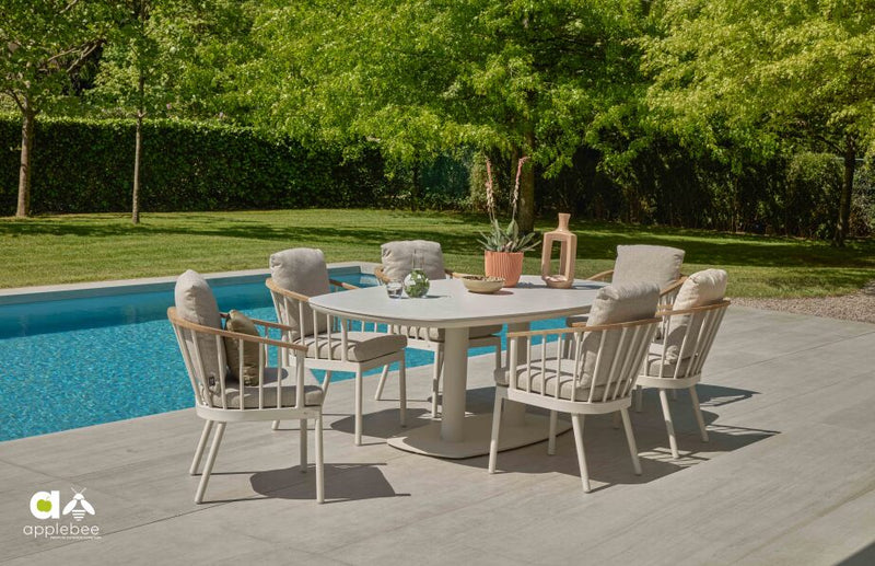 Tuintafel Melville | Deens Ovaal | Meerdere maten | Verschillende kleuren