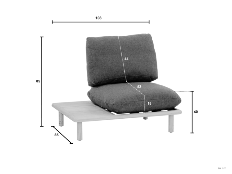 Loungeset Sling Grey | Zelf samen te stellen