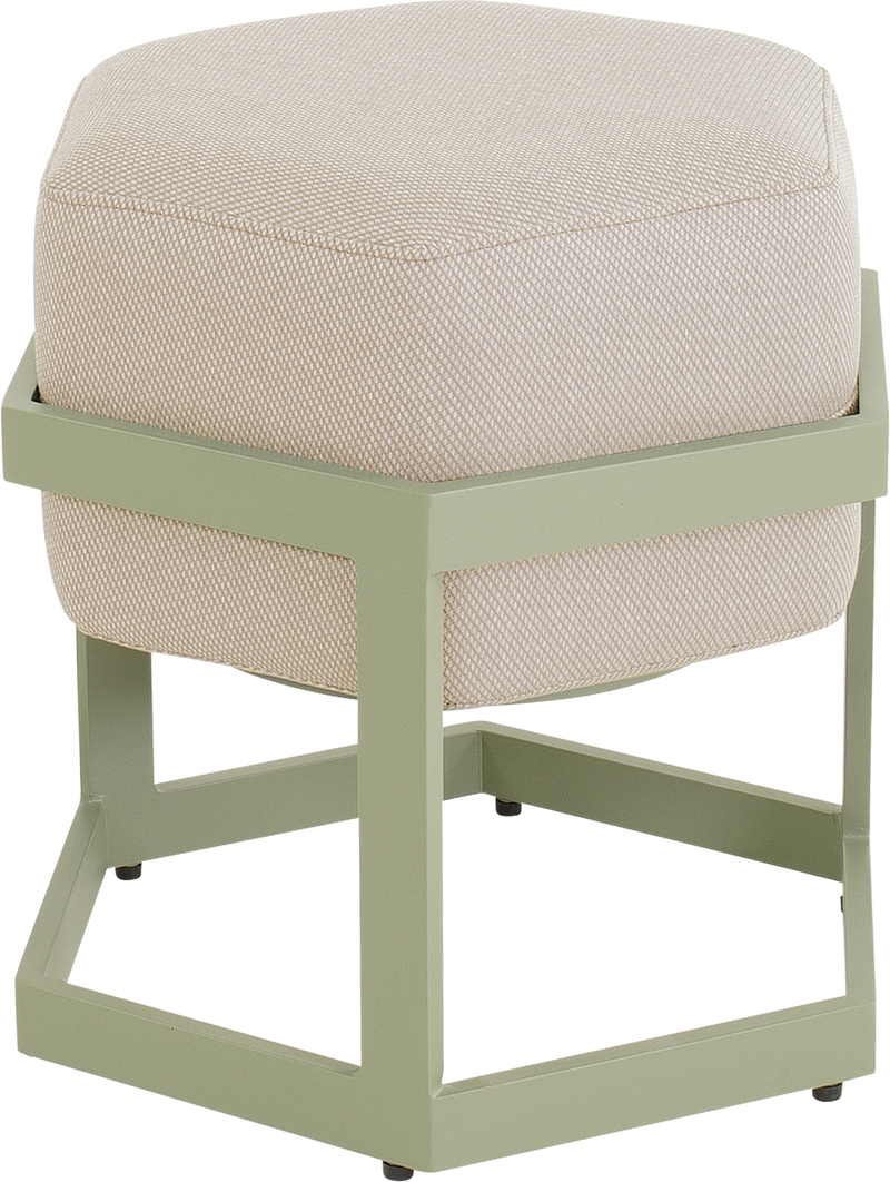 Hocker Esagono 48x41,5x47,5cm zachtgroen