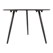 Bijzettafeltje Rafael metaal zwart Ø45x35cm