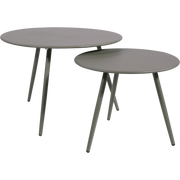 Bijzettafeltje Rafael metaal blueberry grey Ø45x35cm
