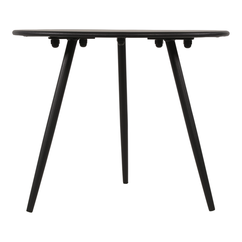 Bijzettafeltje Rafael metaal zwart Ø60x41cm