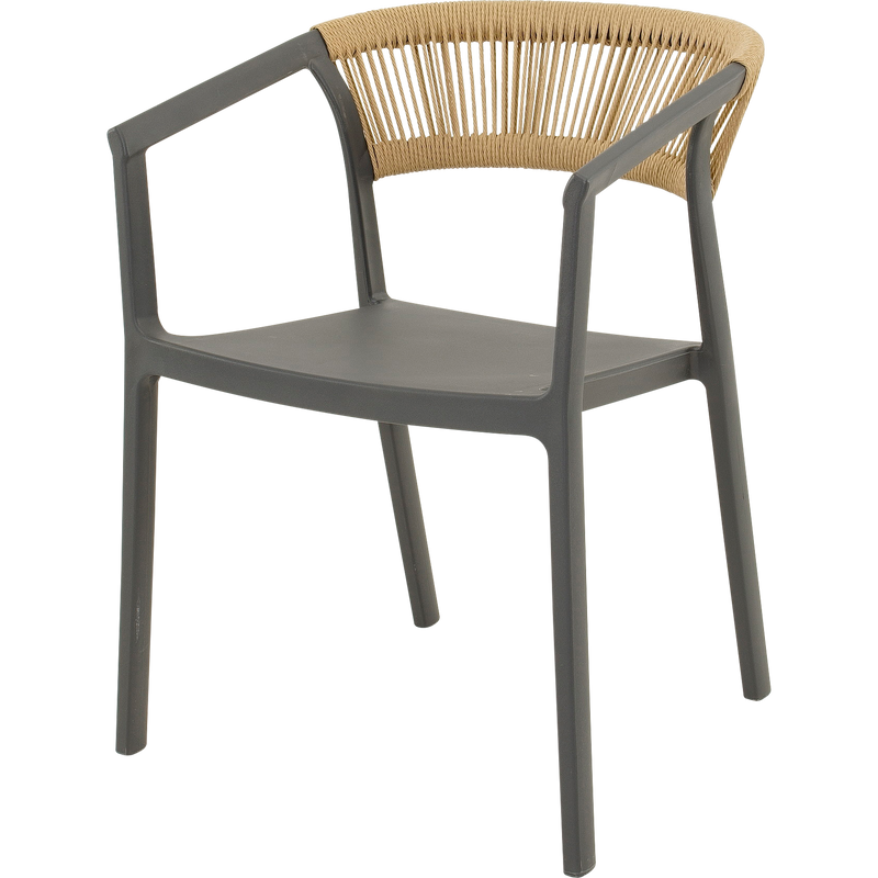 Stapelstoel Terrasa antraciet