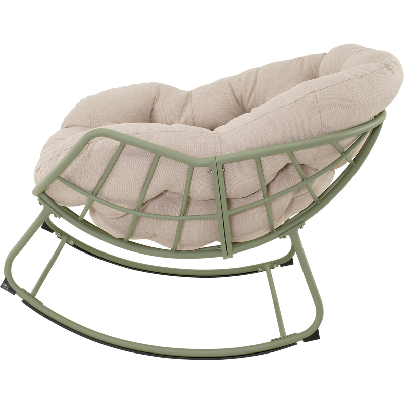 Schommelstoel Cozy aluminium beige