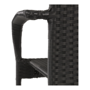 Stapelstoel Corona zwart