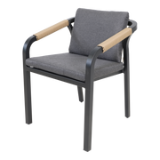 Stapelstoel Rimini zwart