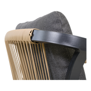 Stapelstoel Rimini zwart