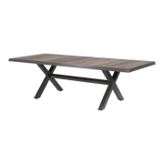 Tafel Castilla Negro met kruispoot  243x103cm