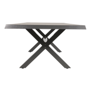 Tafel Castilla Negro met kruispoot  243x103cm