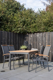 Tafel Monza antraciet 150x90cm