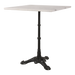 Tafel marmer wit 60x60cm