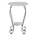 Bijzettafel marmer wit Ø25/Ø41cm