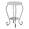 Bijzettafel marmer wit Ø25/Ø41cm