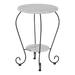 Bijzettafel marmer wit Ø25/Ø41cm