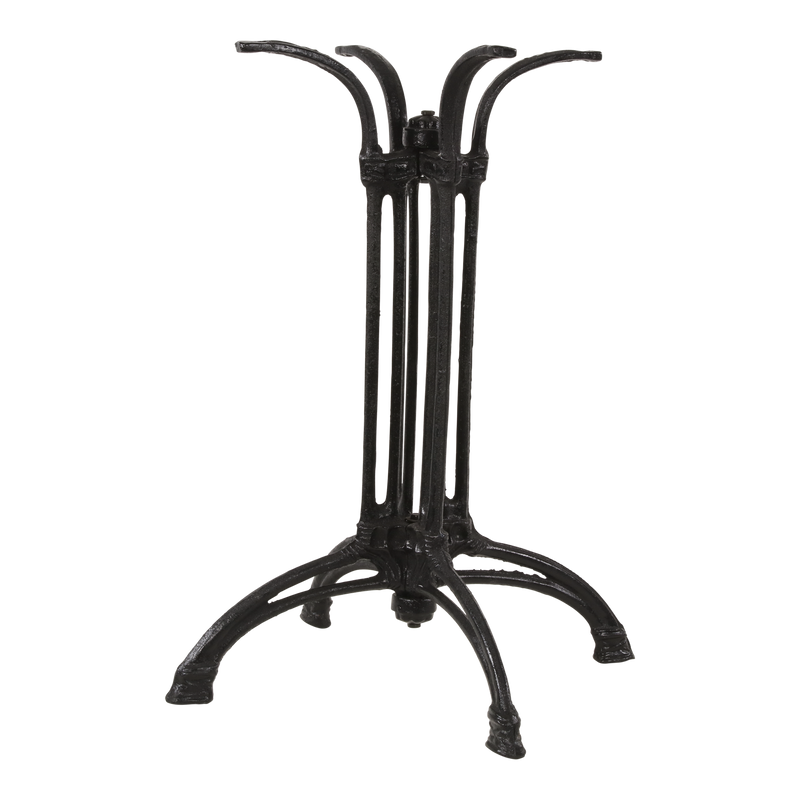 Gietijzeren onderstel voor tafelbladen, vierpoot