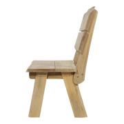 Bank teak boomstam 130cm