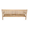 Loungebank teak 180cm, incl. kussen