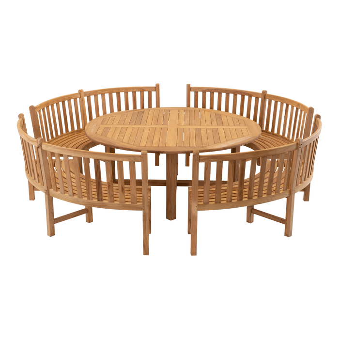 Bank teak Round 200cm