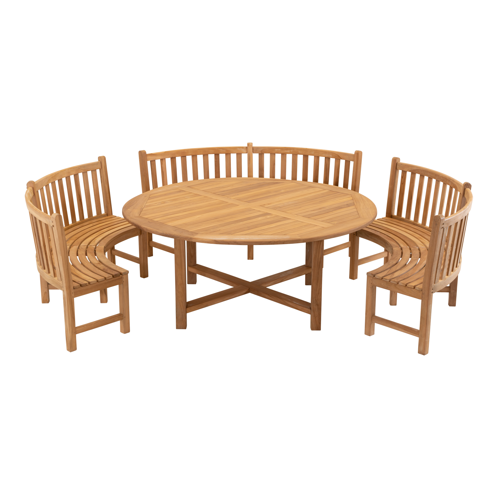 Tafel teak ø180x75cm