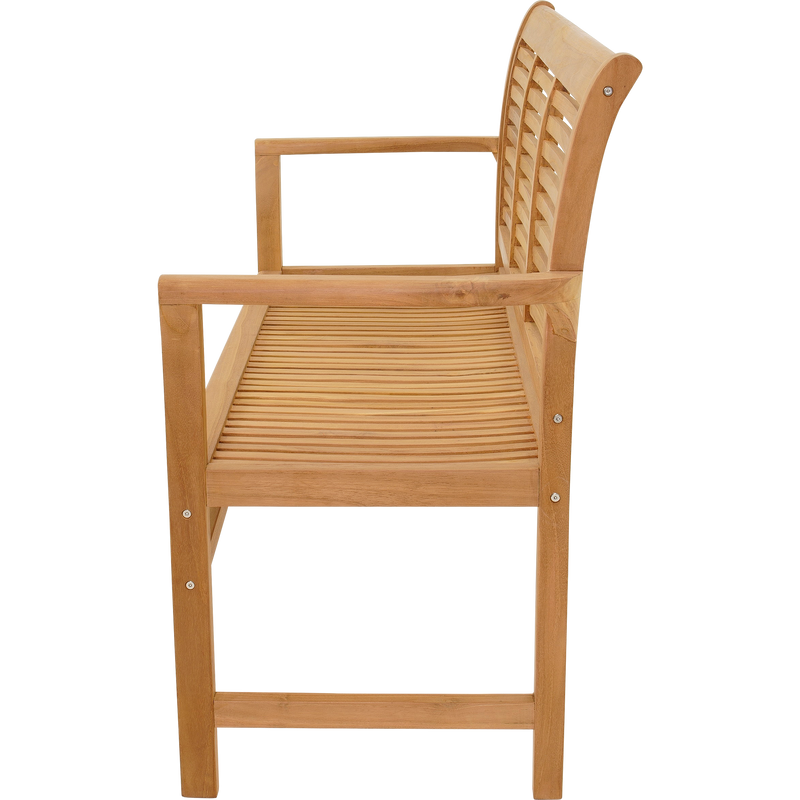 Bank teak Stripe 142cm