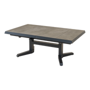 Uittrektafel verstelbaar Murcia Negro 143/183x88x54/74cm