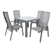 Tafel Castilla 2.0 Negro 100x100cm