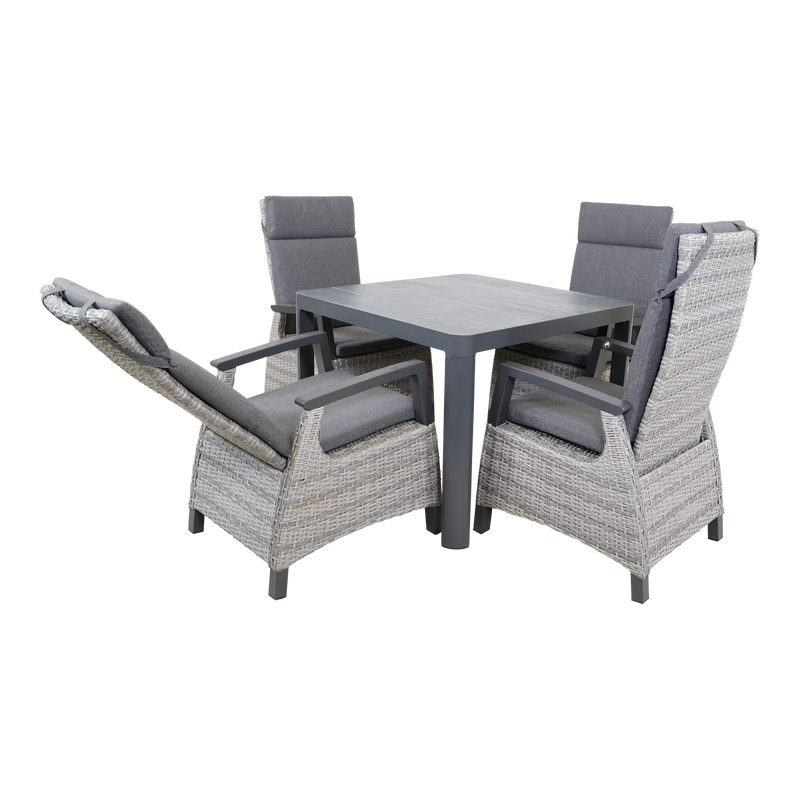 Tafel Castilla 2.0 Negro 100x100cm