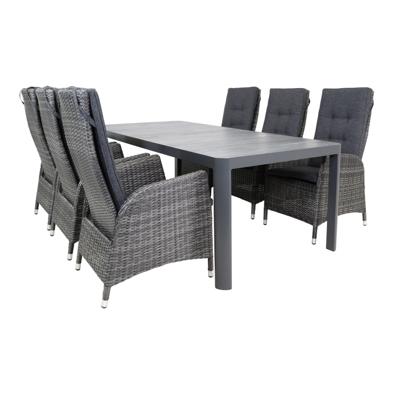 Tafel Castilla 2.0 Negro 220x100cm