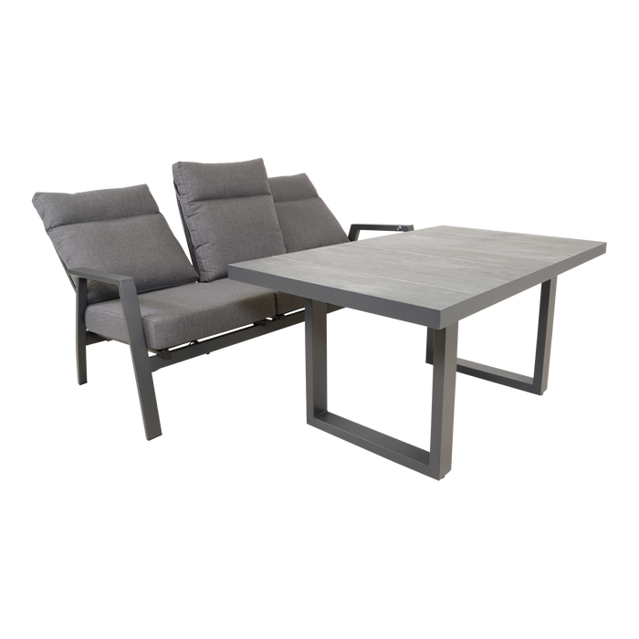 Lounge tafel hoog Prato 2.0 Negro 140x85cm