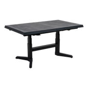 Uittrektafel verstelbaar Castilla 2.0 Negro 143/183x88x54/74