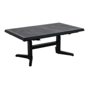 Uittrektafel verstelbaar Castilla 2.0 Negro 143/183x88x54/74