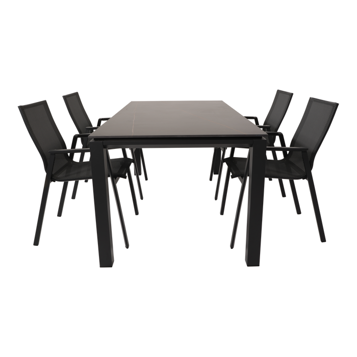 Tafel Monaco Negro 180x90cm