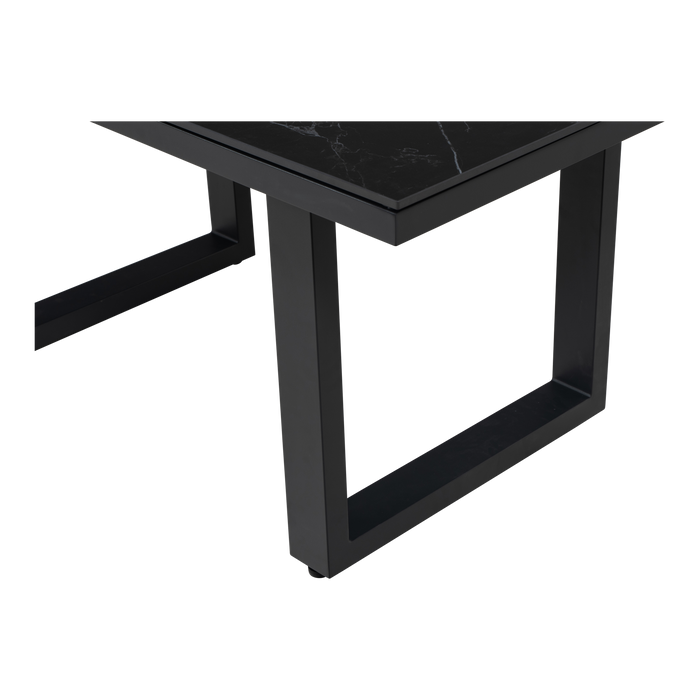 Lounge tafel hoog Monte Carlo Negro 140x80cm