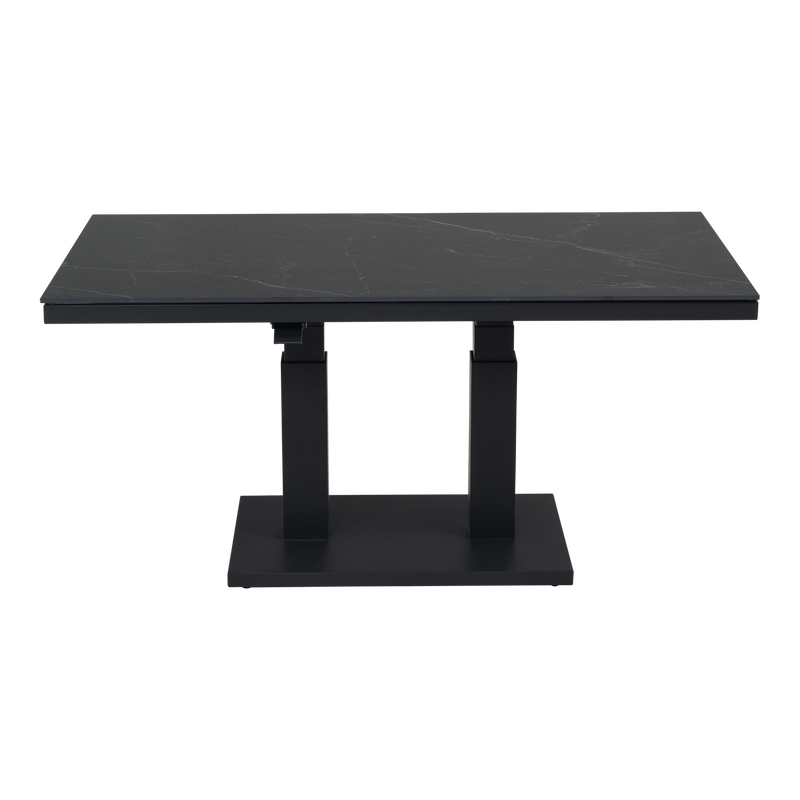 Loungetafel verstelbaar Monte Carlo Negro 140x80cm