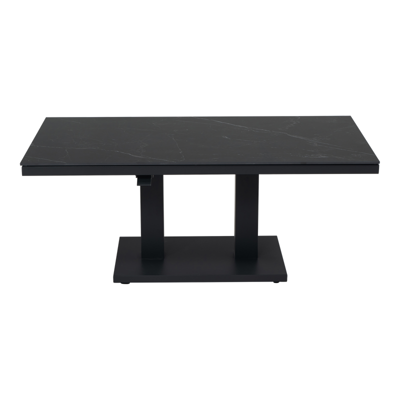 Loungetafel verstelbaar Monte Carlo Negro 140x80cm