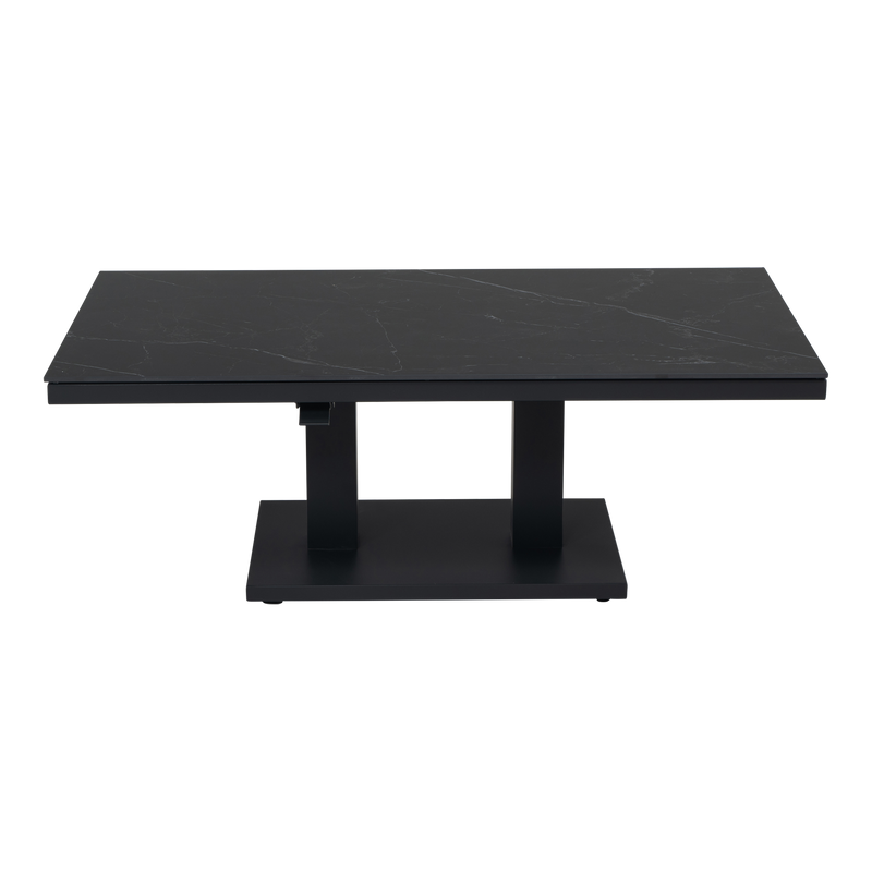 Loungetafel verstelbaar Monte Carlo Negro 140x80cm