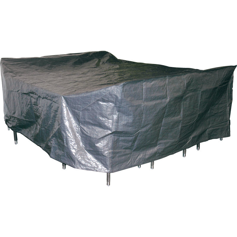 Beschermhoes grijs zitgroep groot 300x250cm