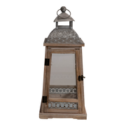 Windlicht Letland hout, S/2