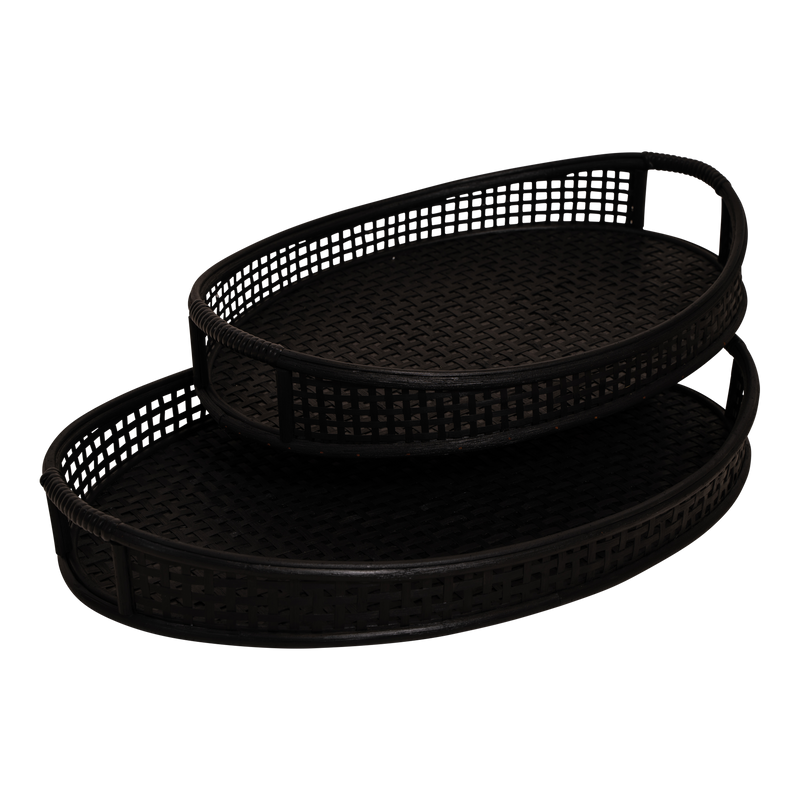 Dienblad Ovi zwart, S/2