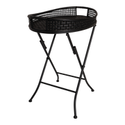 Bijzettafel Levi zwart, 55x38x62cm