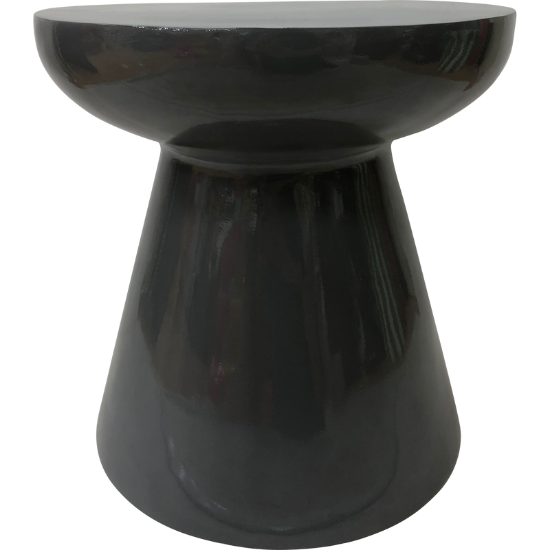 Bijzettafel Vei Mgo grijs Ø40x40cm