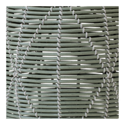 Poef Birma wicker groen ø46x40cm